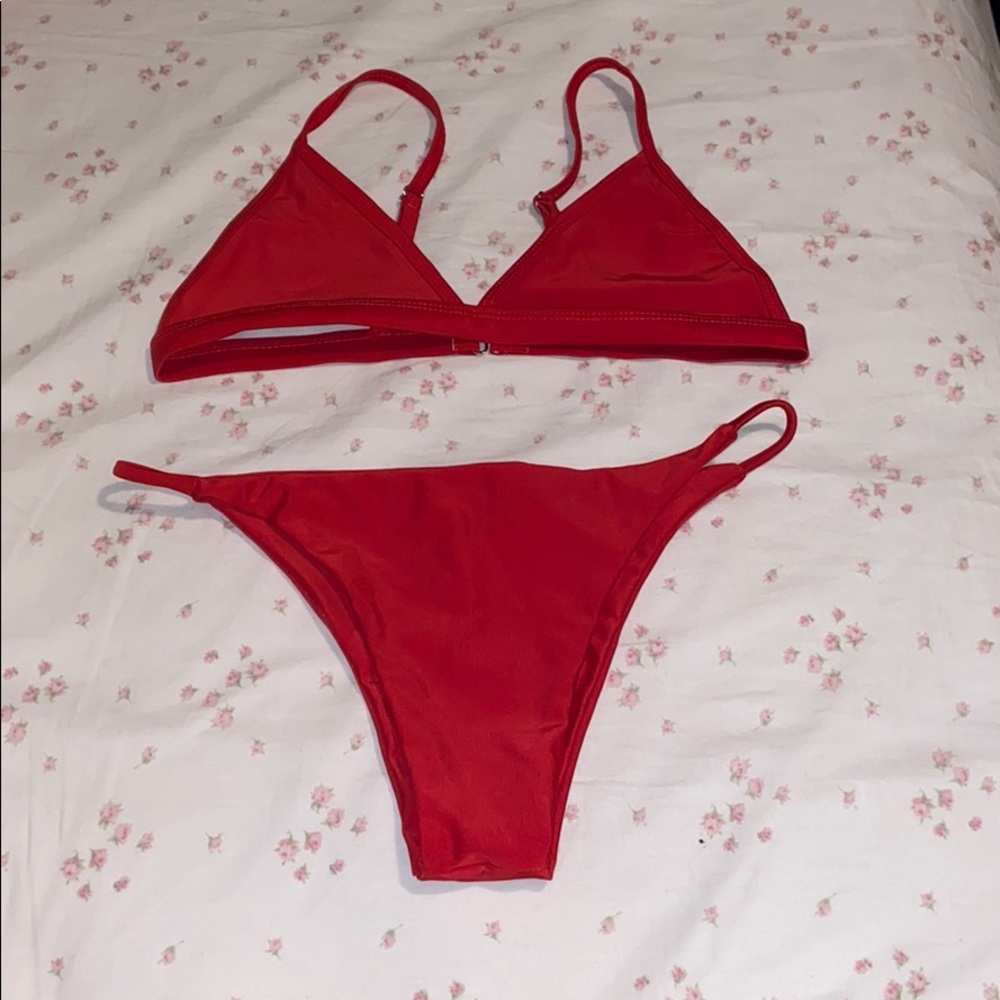 2 pc red bikini zaful